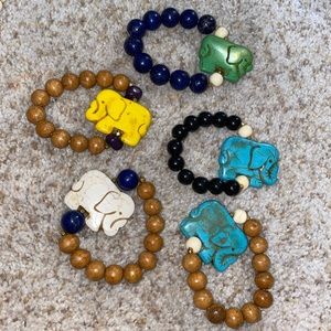 Elephant stone bracelet
